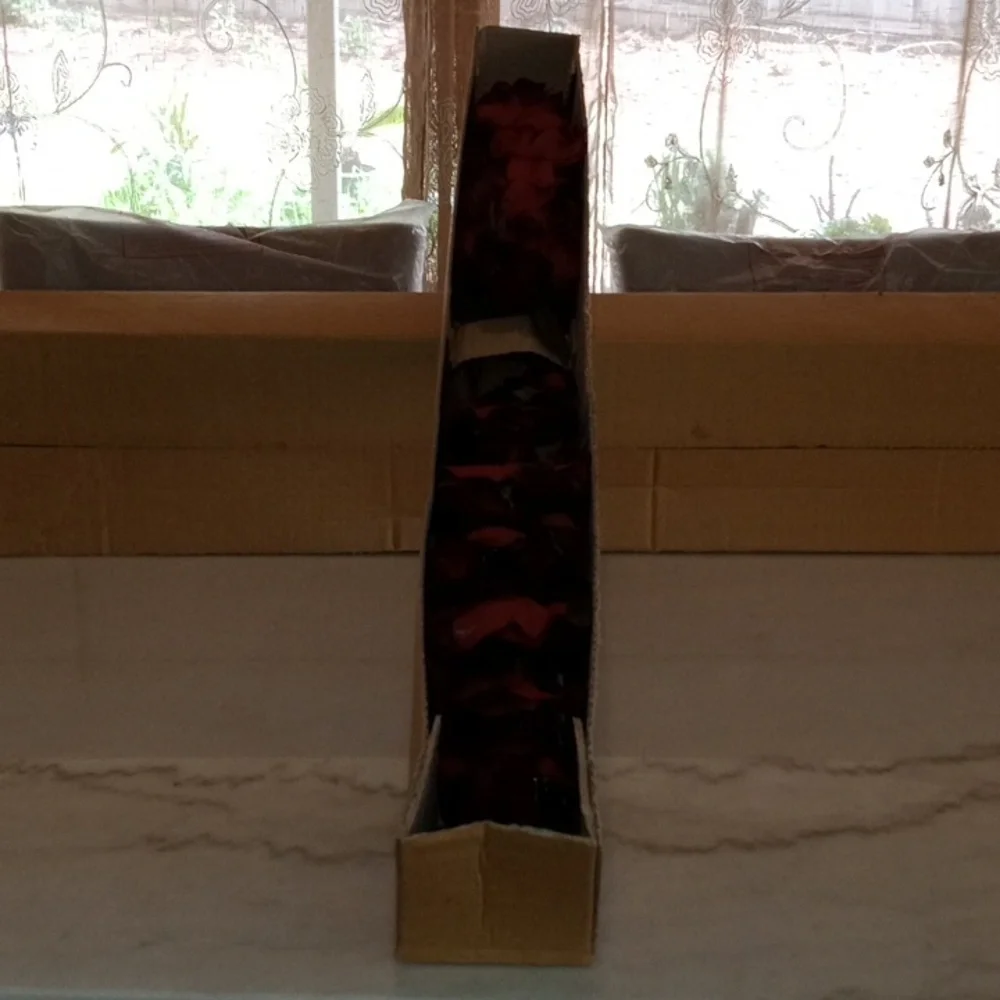 Faux Box of 12 Micro Peach Large  Buttercup Spray